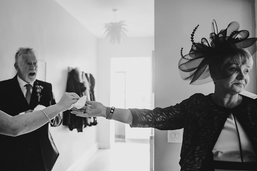 emotional wedding photo