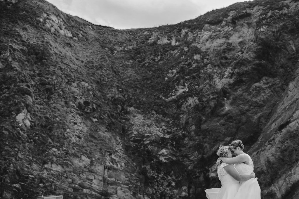same sex wedding photography cornwall