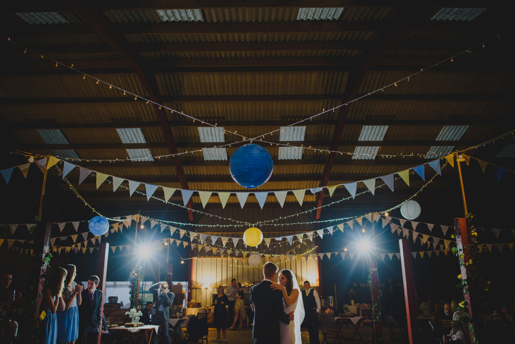 First dance at a wedding in Shropshire