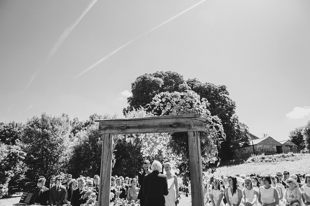 Outdoor ceremony at Anran