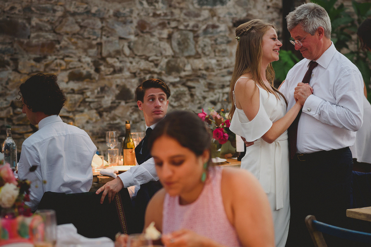 Father and daughter moment