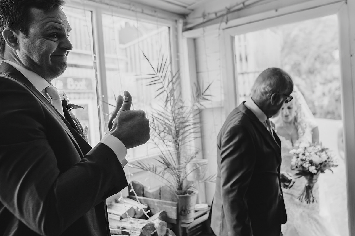 Lusty glaze beach Cornwall wedding