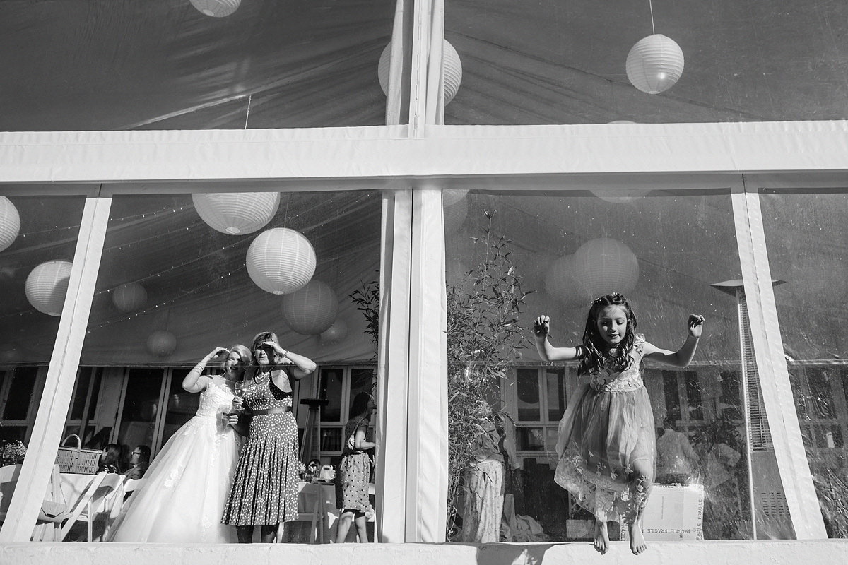 Lusty Glaze beach wedding photo