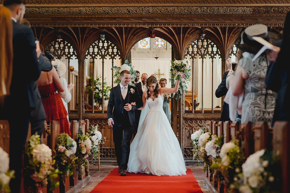 Bride and groom church ceremony