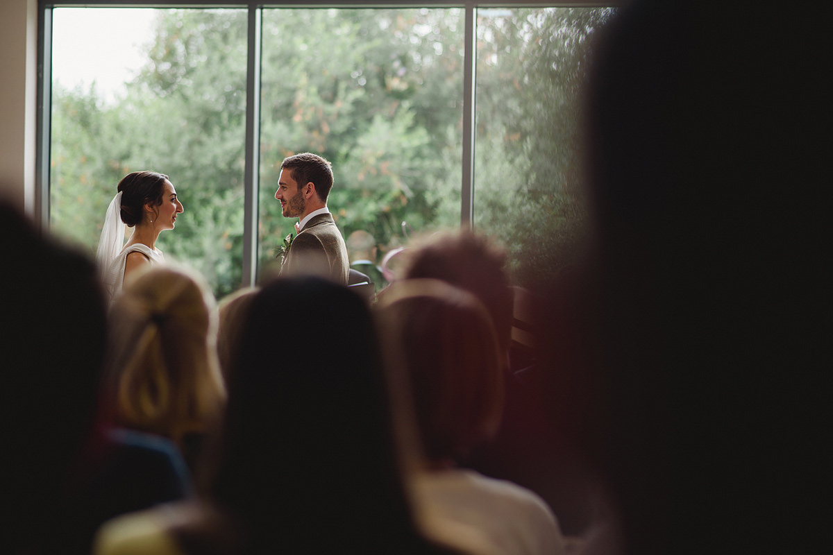 Indoor ceremony at Millbridge Court